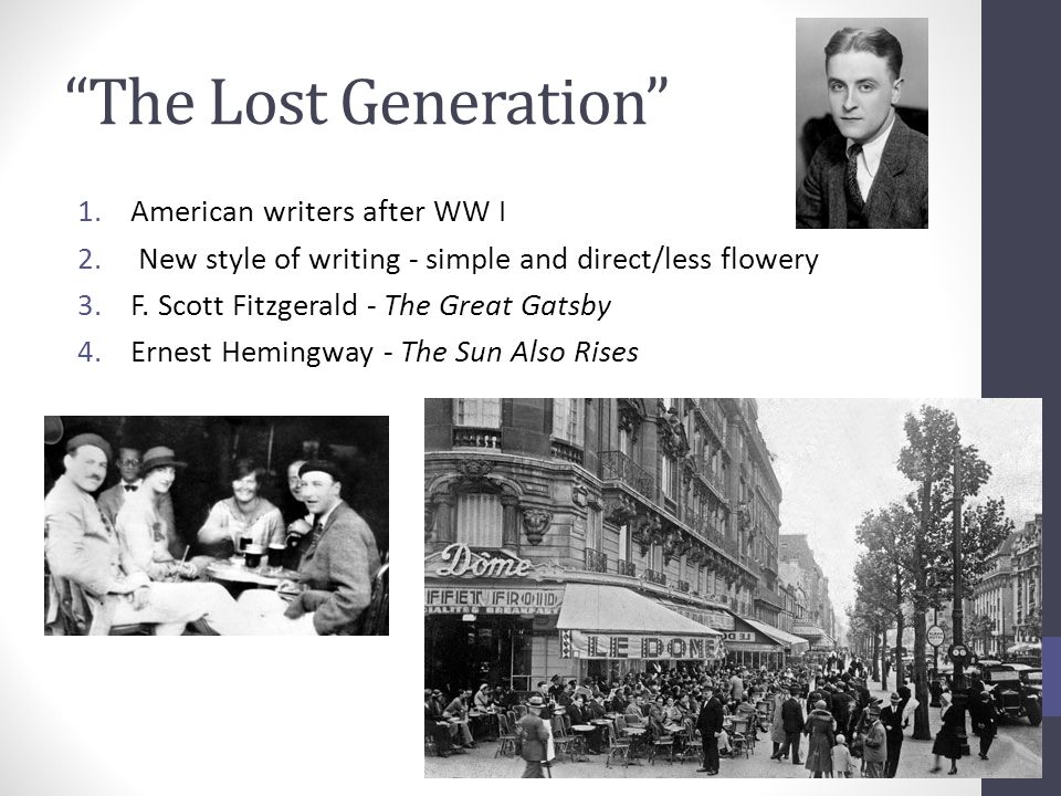 Ernest hemingways lost generation essay